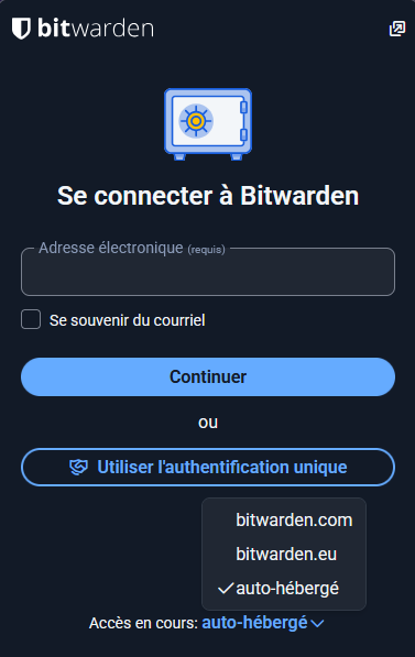 Sélectionner auto-hébergé